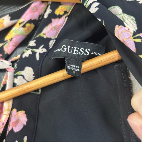 Guess Zebra Meadows Dress Small Floral Print Midi Dress - Picture 3 of 6